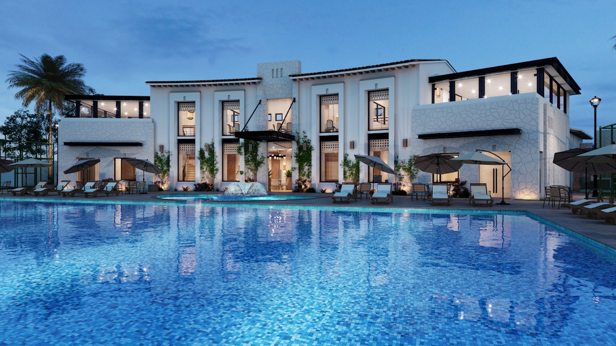 OpenStays + Razorpay 3 Modern hotel with pool