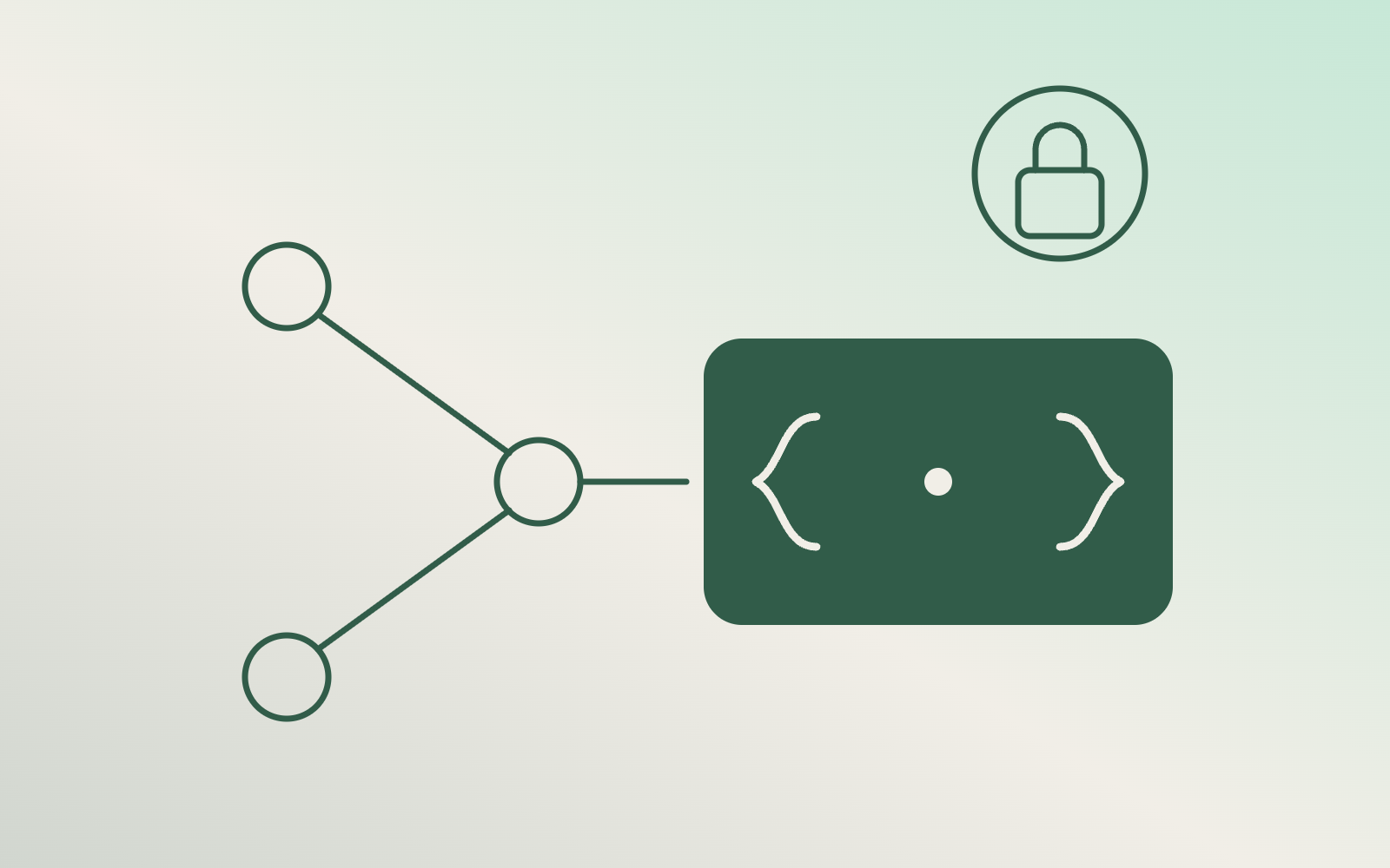 Abstract illustration of AI and platform partners connecting securely to the OpenStays booking API